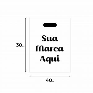 SACOLA PLÁSTICO BOCA VAZADA - M PLÁSTICO DE ALTA DENSIDADE 30x40cm 1x0   