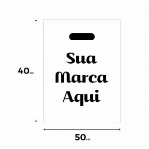 SACOLA PLÁSTICO BOCA VAZADA - G PLÁSTICO DE ALTA DENSIDADE 40x50cm 1x0   